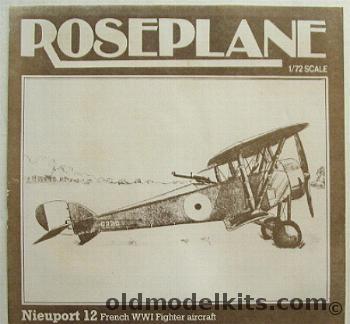 Roseplane 1/72 Nieuport 12 - French and RAF WWI Fighter plastic model kit